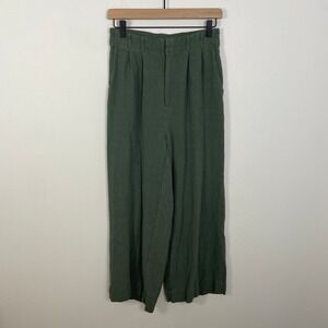Z Supply Green Wide-Leg Trousers